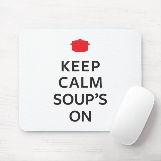 穏やかなスープを保存して下さい マウスパッド (マウス)