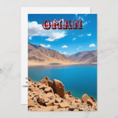 穏やかなターコイズオマニ沿岸の入り江 シーズンカード (正面/裏面)