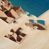 穏やかなターコイズオマニ沿岸の入り江 ジグソーパズル (側面)