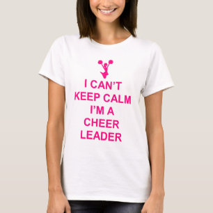 穏やかなチアリーダーのおもしろTシャツを保つことができません Tシャツ