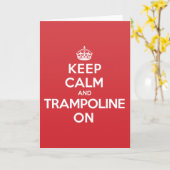 穏やかなトランポリンの挨拶のメッセージカードを保って下さい カード (黄色い花)