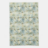 穏やかなトンボの水の色 – スタイル キッチンタオル (縦)