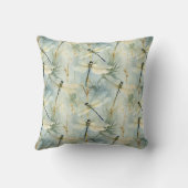 穏やかなトンボの水の色 – スタイル クッション (裏面)