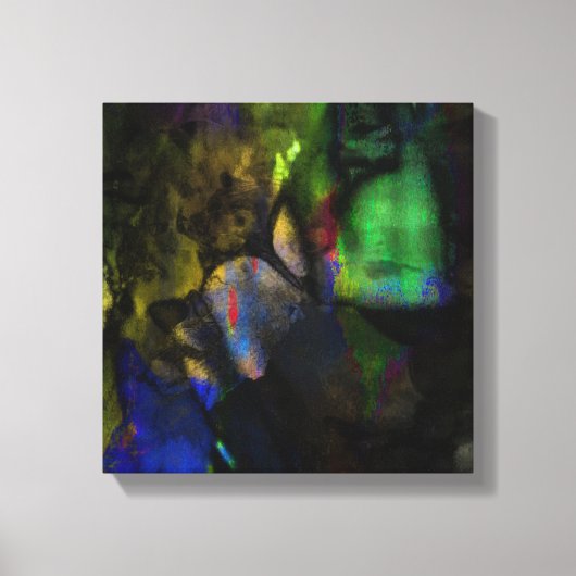 穏やかなナイトタイムシーサイド キャンバスプリント (正面)