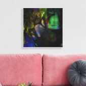 穏やかなナイトタイムシーサイド キャンバスプリント (インサイチュ (リビング))