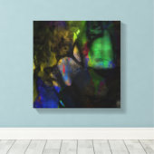 穏やかなナイトタイムシーサイド キャンバスプリント (インサイチュ (ウッドフロア))