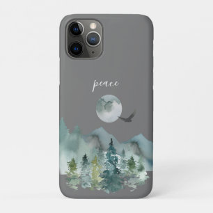 穏やかなナイトタイムマウンテンランドスケープピース iPhone 11 PROケース