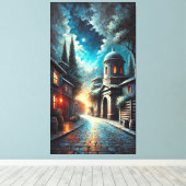 穏やかなナイトレフュージュアパインタリーアーバンエスケープ キャンバスプリント (インサイチュ (ウッドフロア))