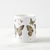 穏やかなバタフライカップ コーヒーマグカップ (中央)