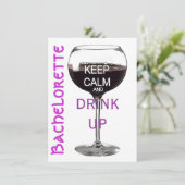穏やかなバチェロレッテの飲み物を保って下さい 招待状 (スタンド正面)