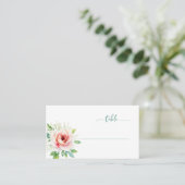 穏やかなバラの花の優雅さ プレイスカード (スタンド正面)