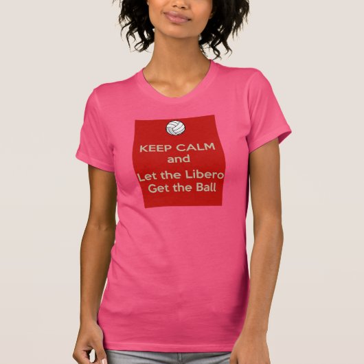 穏やかなバレーボールを保って下さい Tシャツ (正面)