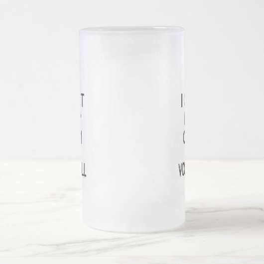 穏やかなバレーボールを保つことができません フロストグラスビールジョッキ (中央)