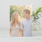 穏やかなパステルフラワーの写真 招待状 (スタンド正面)