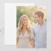 穏やかなパステルフラワーの写真 招待状 (正面/裏面)