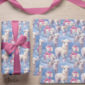 穏やかなパステルランプとギフトSm ラッピングペーパー