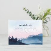 穏やかなパステル水彩の風景 エンクロージャーカード (スタンド正面)