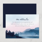 穏やかなパステル水彩の風景 エンクロージャーカード (正面/裏面)