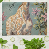 穏やかなパーソナライズされた巨人 キッチンタオル (折り畳み)