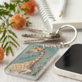 穏やかなパーソナライズされた巨人 キーホルダー (正面右)