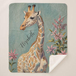 穏やかなパーソナライズされた巨人 シェルパブランケット