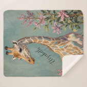 穏やかなパーソナライズされた巨人 シェルパブランケット (正面(横))