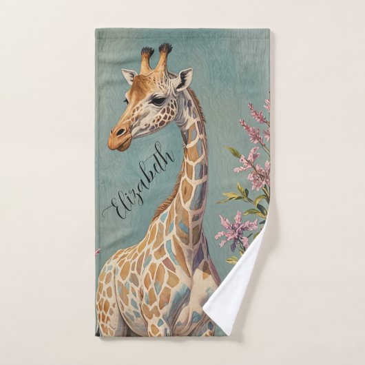 穏やかなパーソナライズされた巨人 ハンドタオル (ハンドタオル)