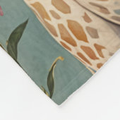 穏やかなパーソナライズされた巨人 フリースブランケット (角)