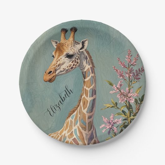 穏やかなパーソナライズされた巨人 ペーパープレート (正面)