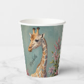 穏やかなパーソナライズされた巨人 紙コップ (裏面)