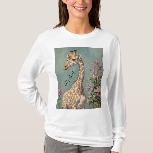 穏やかなパーソナライズされた巨人 Tシャツ (正面)