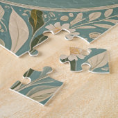 穏やかなパーソナライズされた潮 ジグソーパズル (側面)