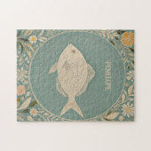 穏やかなパーソナライズされた潮 ジグソーパズル (横)