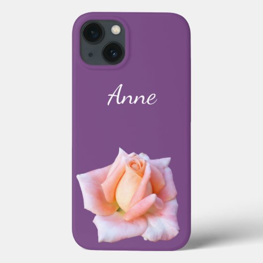 穏やかなパーソナライズされた花 Case-Mate iPhoneケース (裏面)