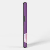 穏やかなパーソナライズされた花 iPhoneケース (右側面)