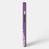 穏やかなパーソナライズされた花 iPhoneケース (左側面)