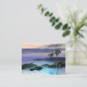 穏やかなパーム・アイランド場面 名刺 (スタンド正面)