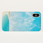 穏やかなビーチと空のオーシャン Case-Mate iPhoneケース (裏面(横))