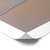 穏やかなビーチの風景 ポスター (角)