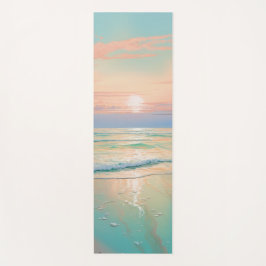 穏やかなビーチの風景 ヨガマット