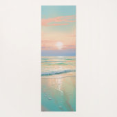 穏やかなビーチの風景 ヨガマット (裏面)