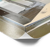 穏やかなビーチウィンドウビュー フォトプリント            (角)