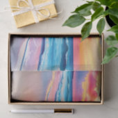 穏やかなビーチサンセットと反射鮮やか付き 薄葉紙 (ギフト)