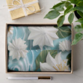 穏やかなビーチシーンとホワイトシーフオム 薄葉紙 (ギフト)