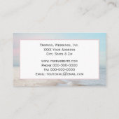 穏やかなビーチシーンウィズパステルスカイ 名刺 (裏面)