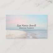 穏やかなビーチシーンウィズパステルスカイ 名刺 (正面)