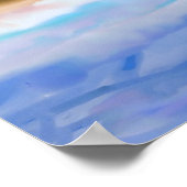 穏やかなビーチシーン ポスター (角)