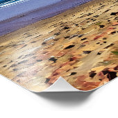 穏やかなビーチランドスケープと青い空 フォトプリント            (角)