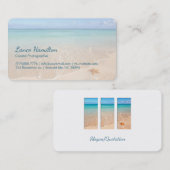 穏やかなビーチ 名刺 (正面/裏面)