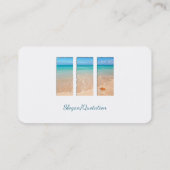 穏やかなビーチ 名刺 (裏面)